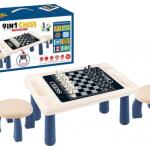 ჭადრაკის მაგიდა და სკამები
