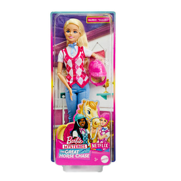 Barbie - ცხენოსანი თოჯინა მალიბუ