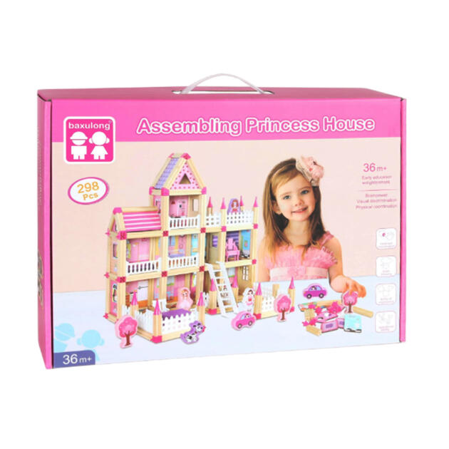 Wooden Doll House BLLN-3461