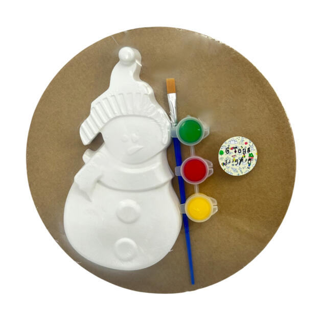 გასაფერადებელი ფორმა თაბაშირის თოვლის ბაბუა MN-534