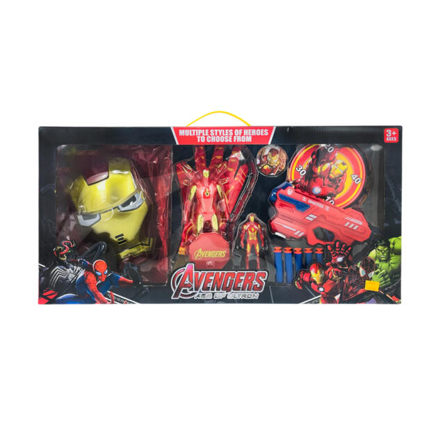 თოფი და ნიღაბი აქსესუარებით - რკინის კაცი WL804