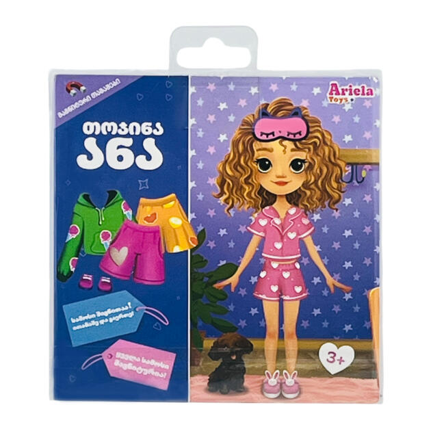 მაგნიტური სათამაშო აქსესუარებით „თოჯინა ანა“
