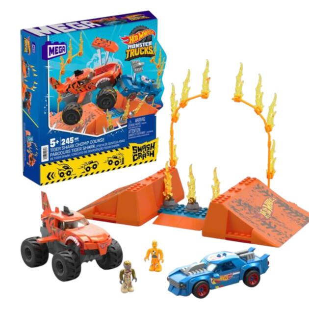 Hot Wheels - ორი მანქანა და ტრასა